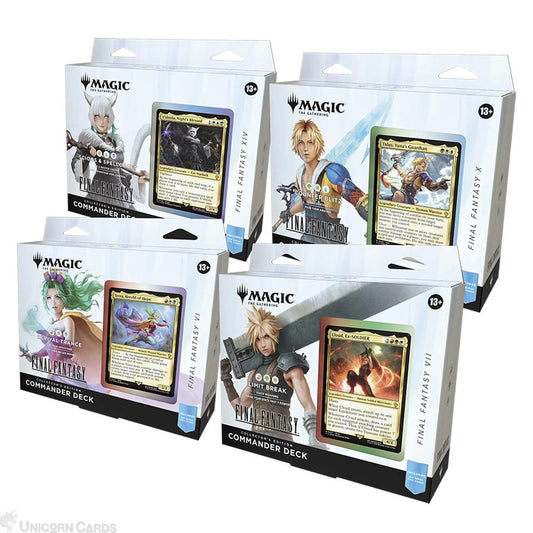 MTG - Magic: the Gathering: Final Fantasy Collector's Commander Deck Display (4 Decks)