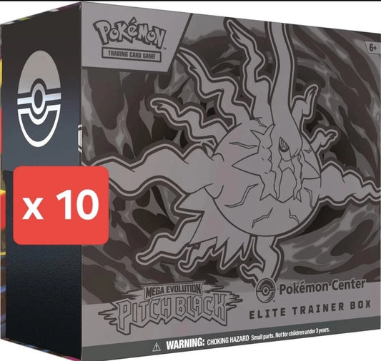 Pokémon TCG: Mega Evolution - Pitch Black Pokémon Center Elite Trainer Box x10