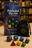 Polyhedral Dice Set with Pouch