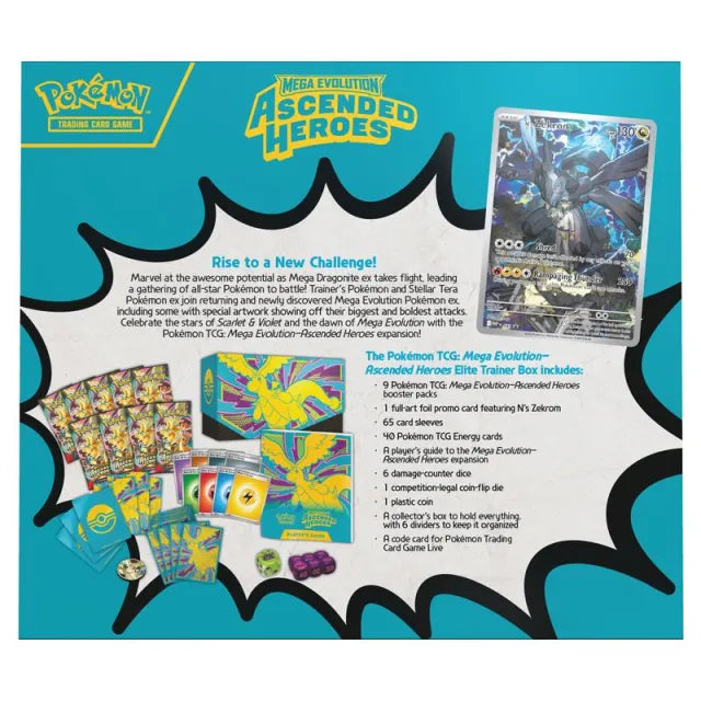 Pokemon Mega Evolution Ascended Heroes Elite Trainer Box