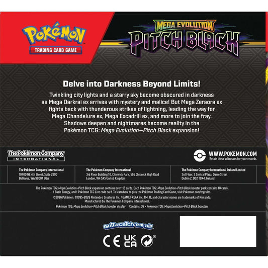 Pokémon TCG: Mega Evolution - Pitch Black Booster Display Box (36 Packs)